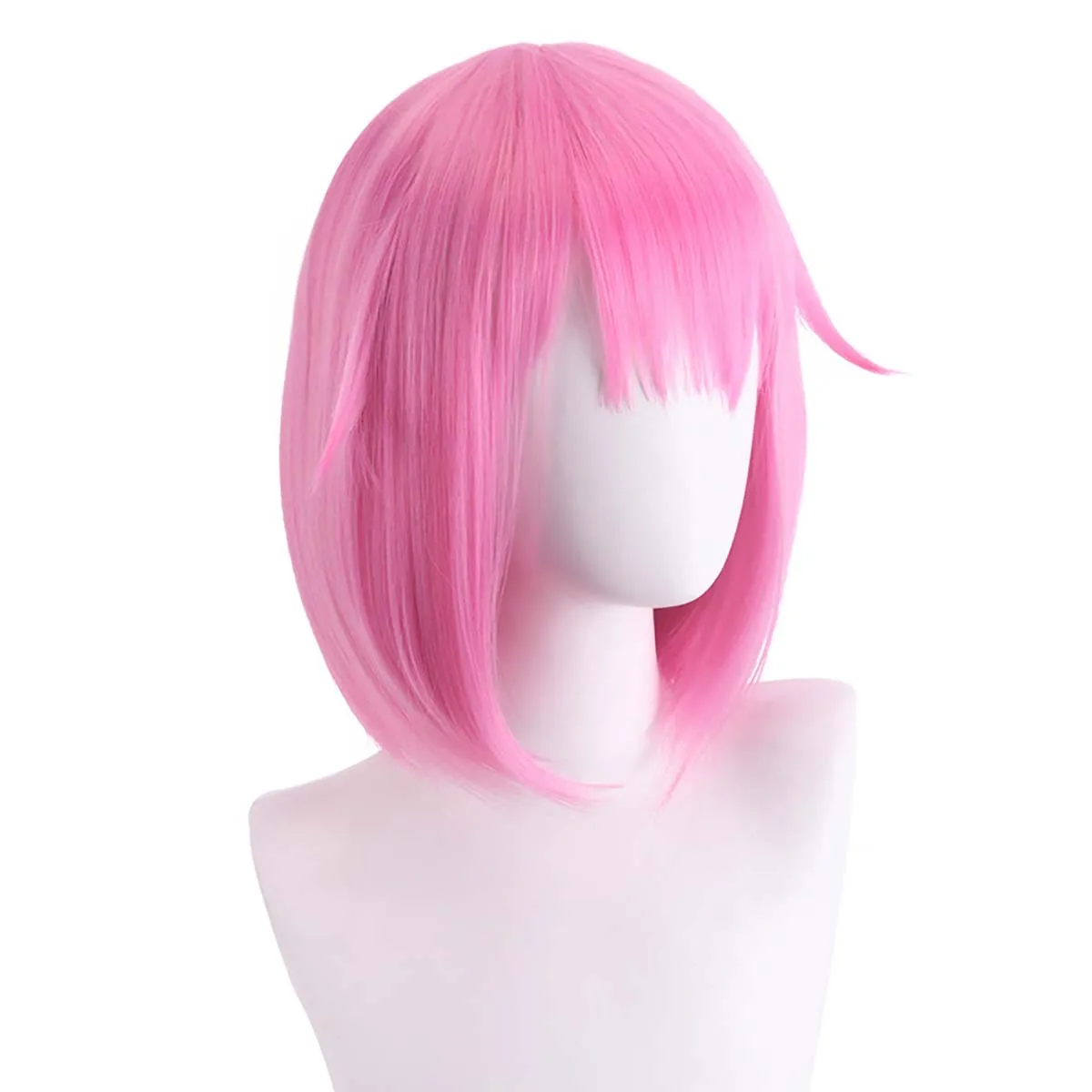 Women Girls Project Sekai Cosplay Ootori emu Short Straight Pink Wig