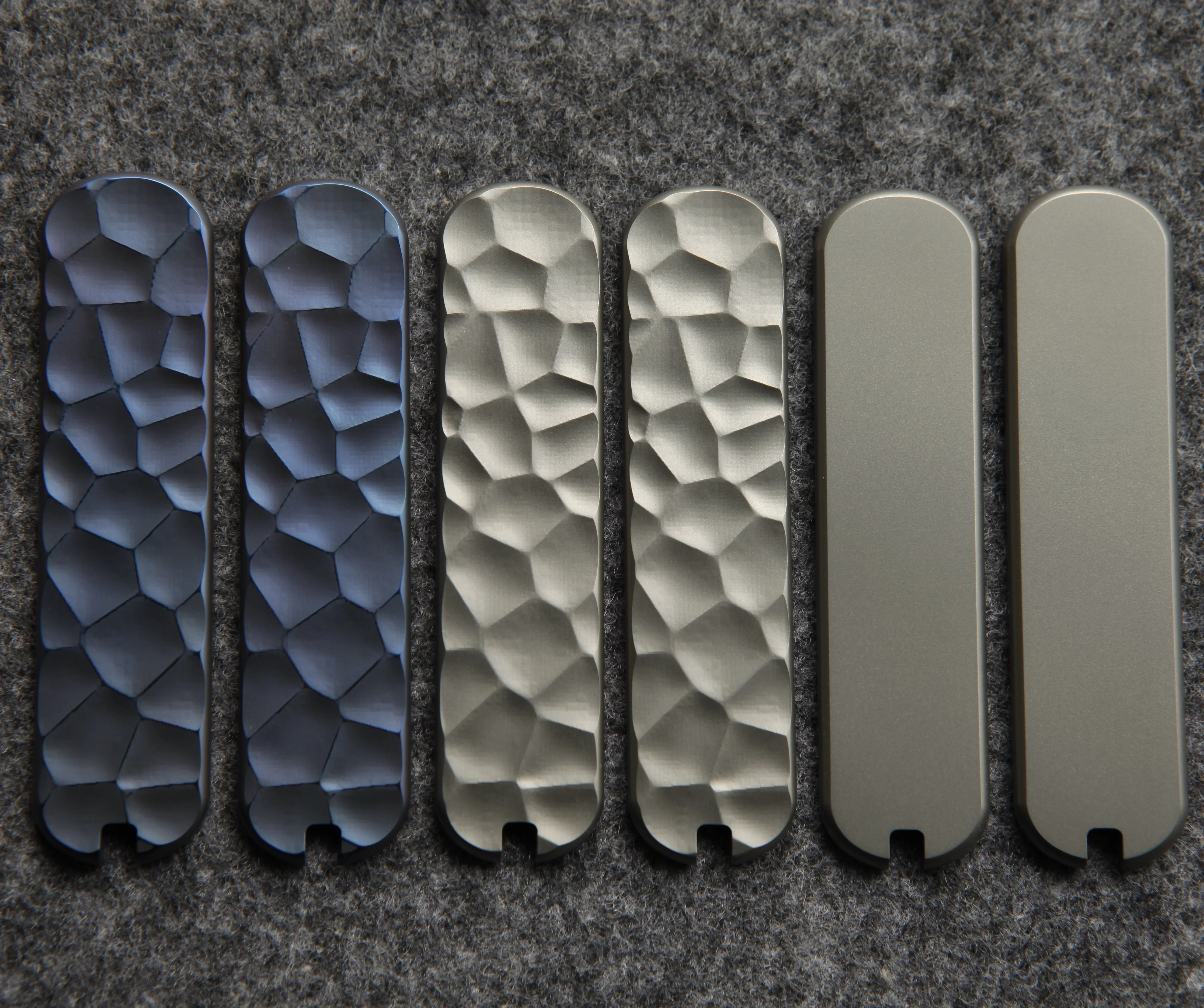 1Pair 9 Types Titanium Alloy Knife Handle Scale Patches for 65mm Victorinox Swiss Army Knives （Excluding knives）