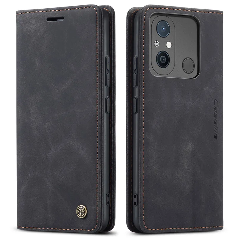 

CaseMe Retro Flip Pu Leather Phone Case For Xiaomi Redmi note 12 R 13C 12C 11A Wallet Card Slot Cover Shell