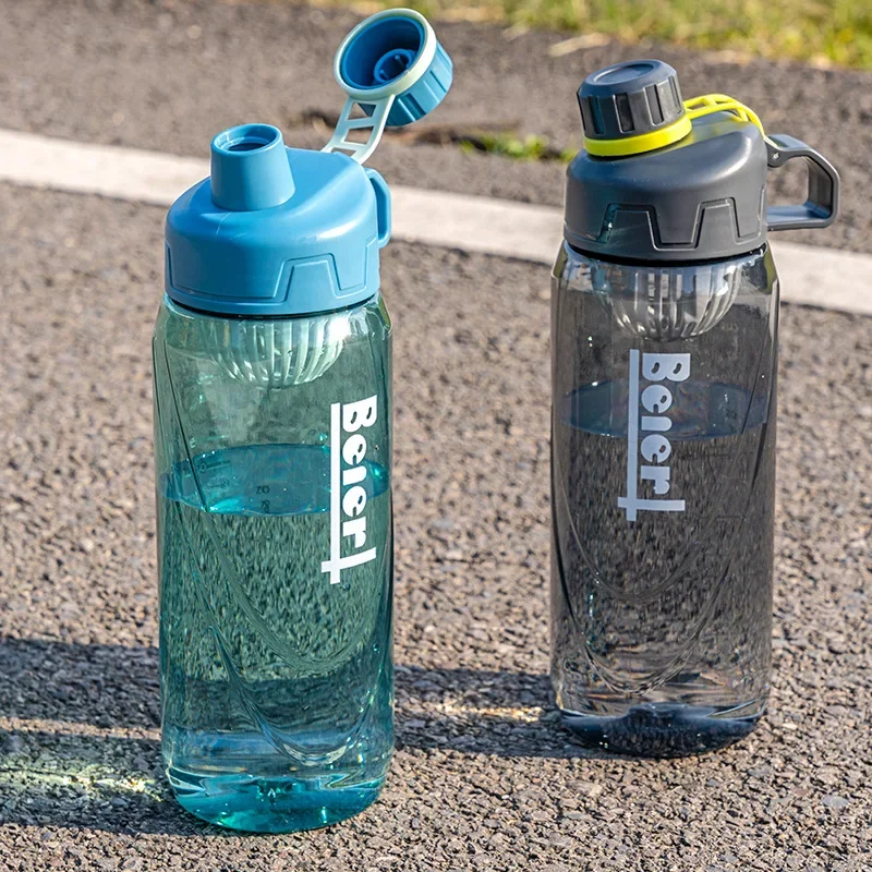 1000ml Water Bottle Outdoor Sport Fitness Water Cup Straigh Drinking Water Bottles Student Portable Drink Cups