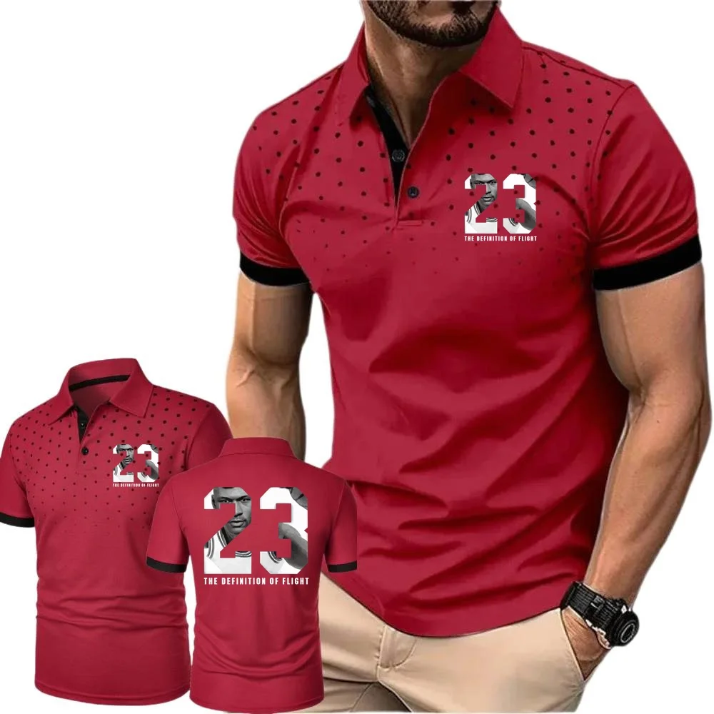 Summer 23# Basketball Flight Mens Jersey Tees Classic Tennis POLOS Sweatwear Youth Polo Shirts Short Sleeved Tshirt Outdoor