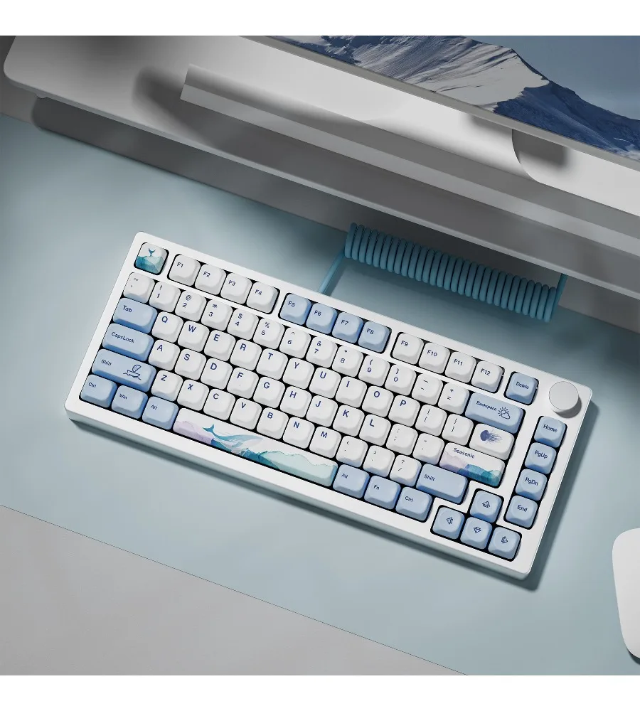 Keycap Personality Sublimation PBT Ball Cap Rounded Customized Mechanical Keyboard Haiyun Keycap Cute KOA Height Class MOA