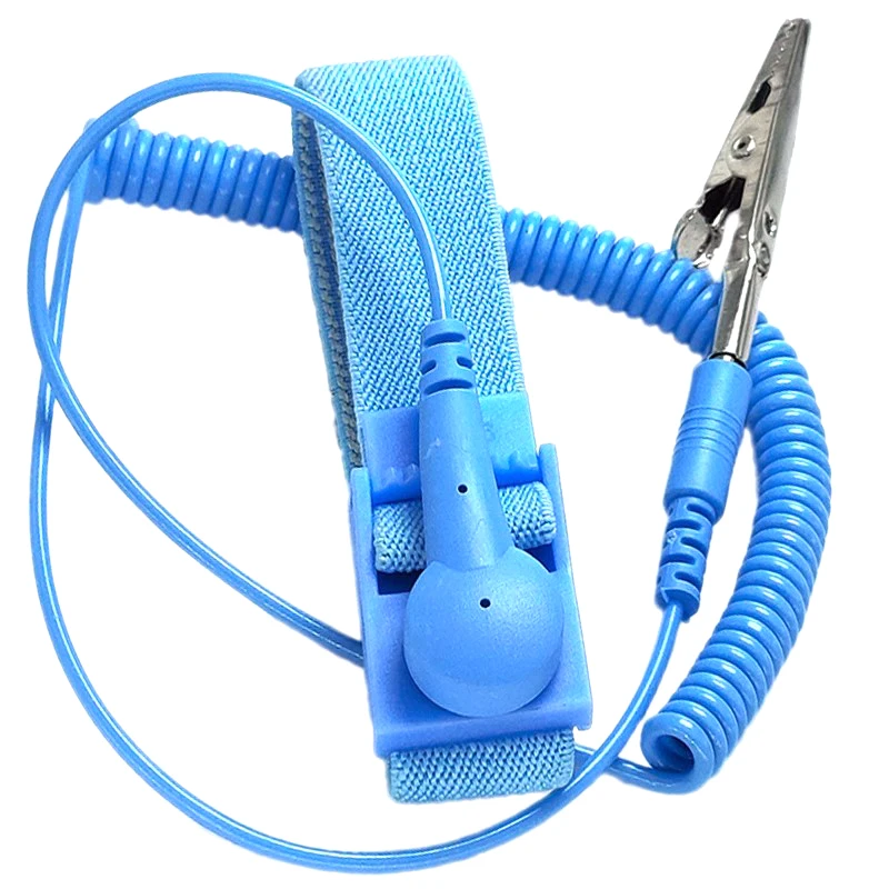 Bracelet sans fil pour électricien, pince antistatique, bracelet ESD, dragonne, directions de décharge, travailleur IC PLCC