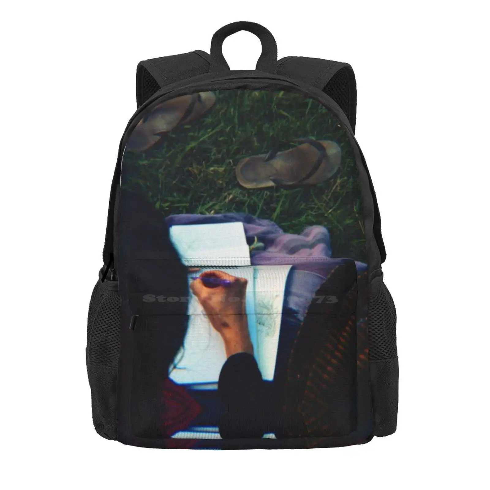 Red Clips Hot Sale Schoolbag Backpack Fashion Bags Hair Clips Grass Lomography Film Analogue X Pro