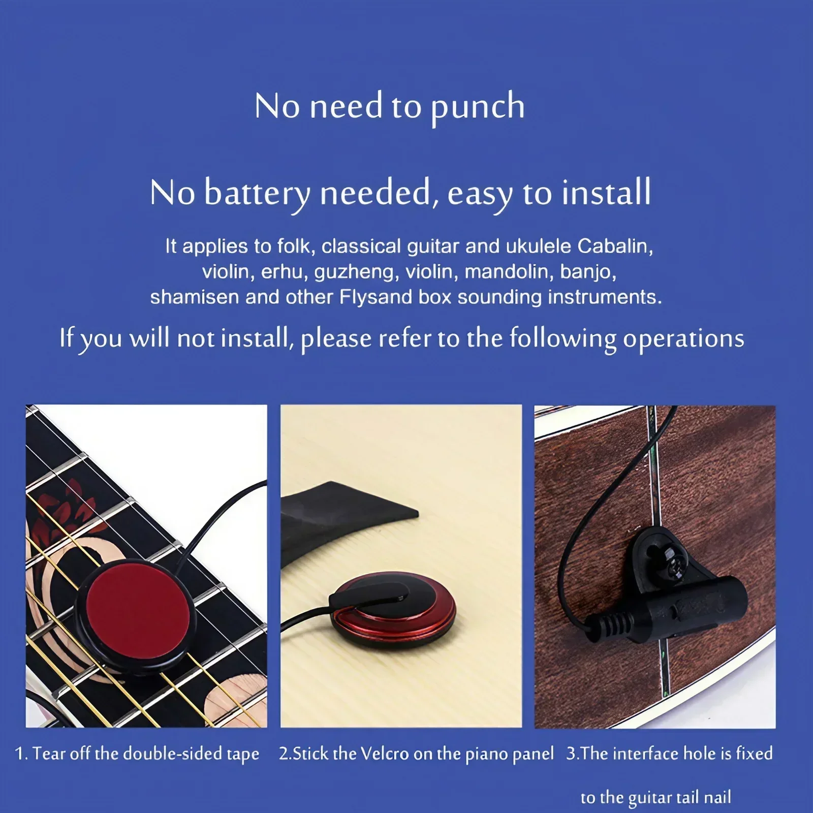 Pastilla de guitarra profesional para guitarra acústica, ukelele, violín, accesorios de instrumentos de alta calidad, equipo musical