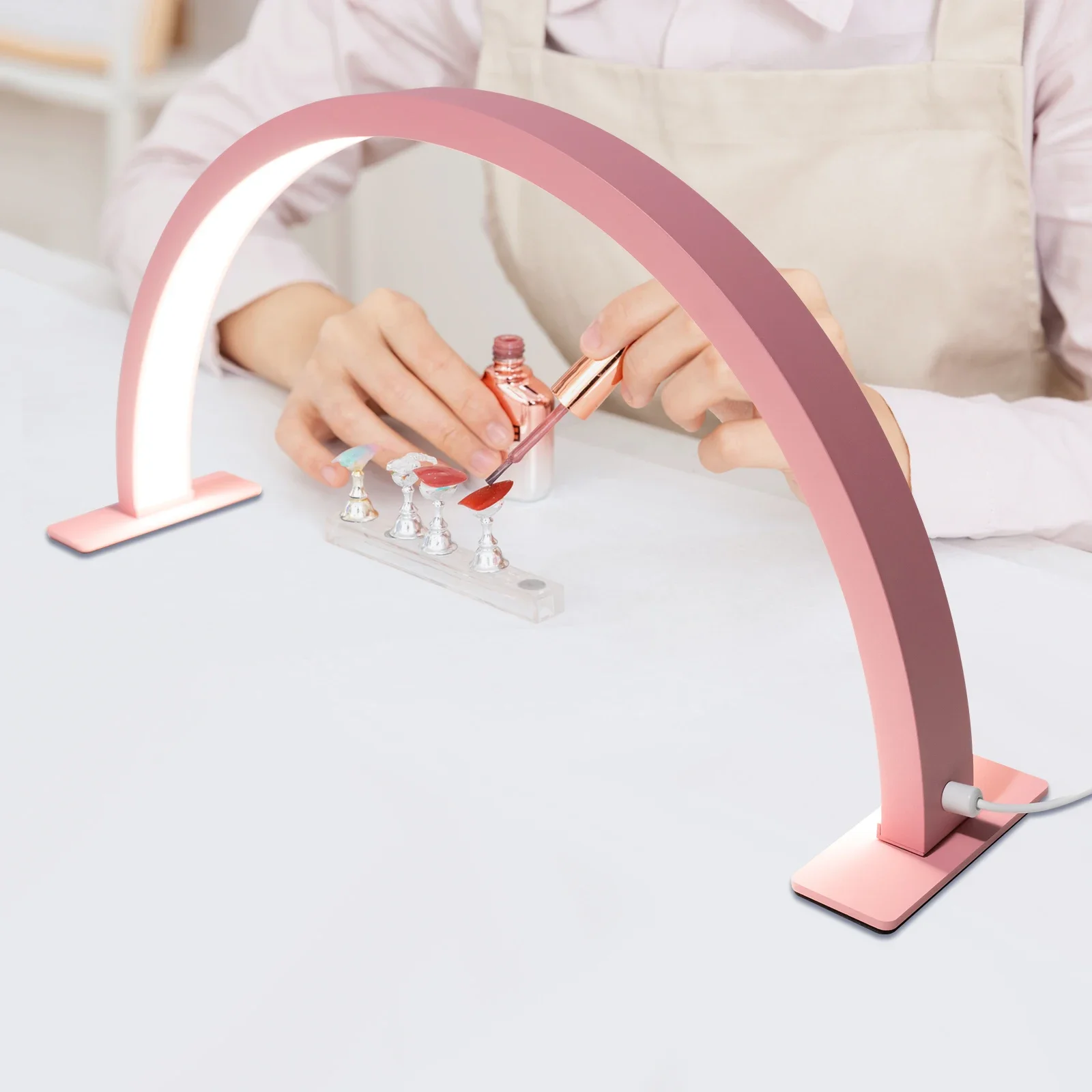 

36W Half Moon LED Salon Light 3000-6000K Nail Salon Make-up Styling Tattoo Special Desk Lamp