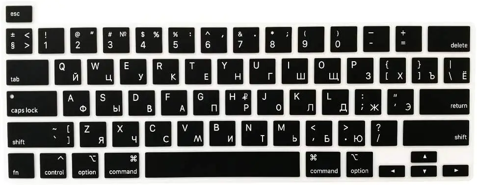 French Spanish Russian  EU/UK/FR/ US  For 2020 MacBook Pro 13 inch A2338 M1 A2289 A2251 Touch Bar keyboard Skin Keyboard Cover