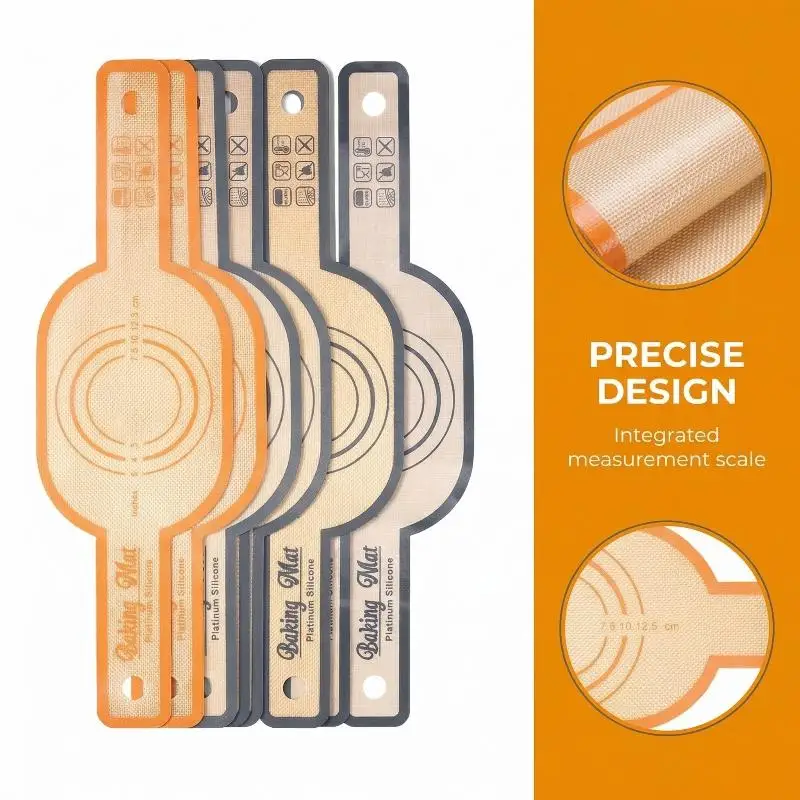 1Pcs Heat Resistant Sourdough Bread Sling Dutch Oven Liner Silicone Bread Sling Non Stick Silicone Baking Mat Long Handle