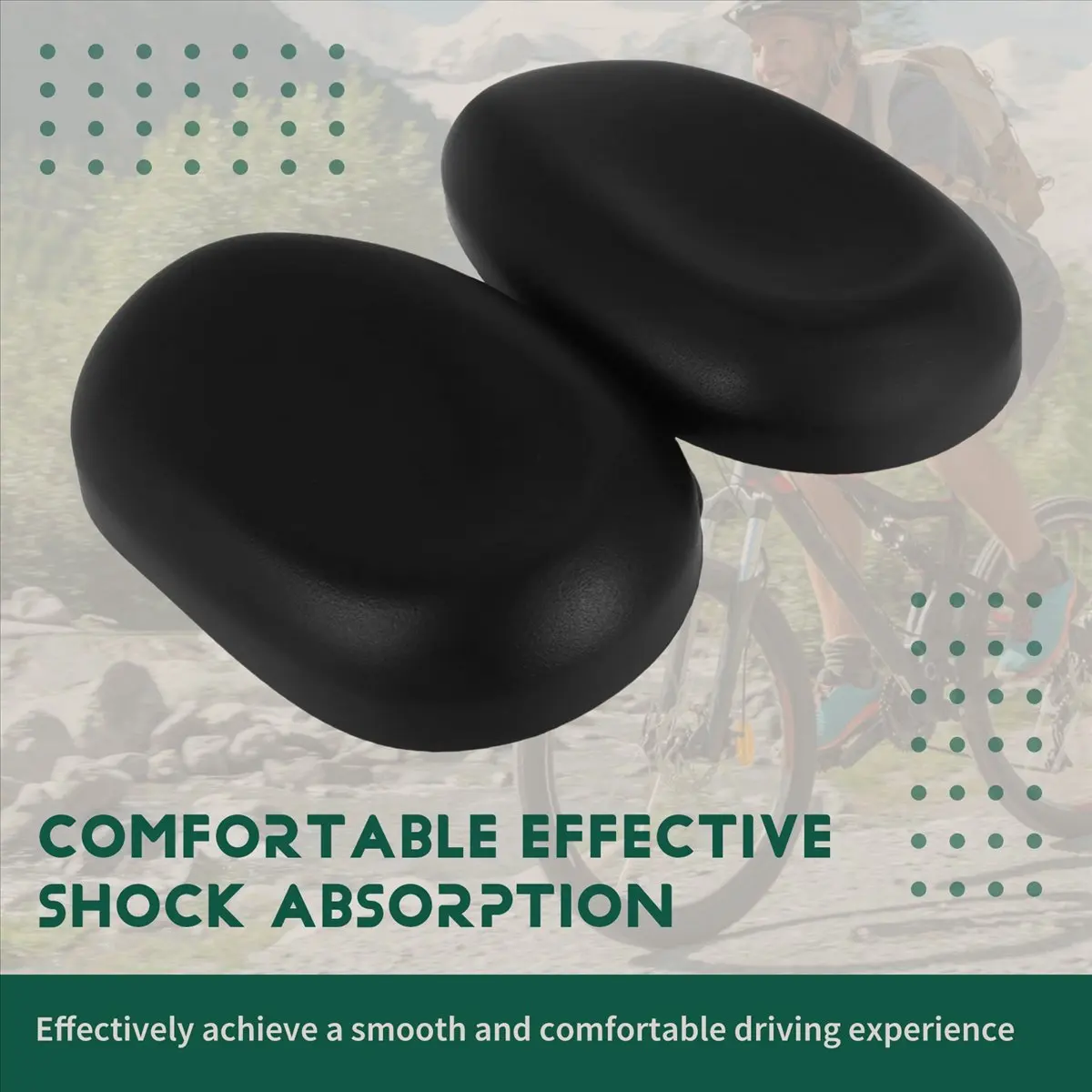 

AD10 New Noseless Bicycle Seat Comfortable Bicycle Seat for Men Women Ergonomic Soft Double Pad Saddle Cushion