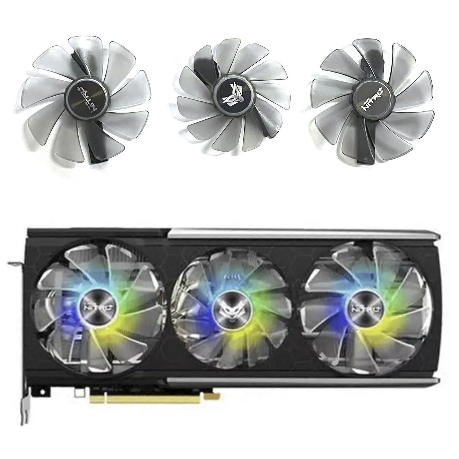 95mm FD10015M12D 85mm FDC10H12D9-C ventilateur de refroidissement pour Sapphire RX 5700 XT 8GB NITRO + édition spéciale ventilateur de refroidissement de carte graphique