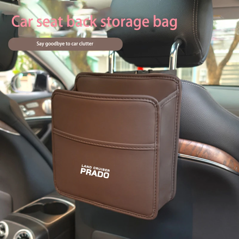 For Toyota Prado 120 Fj150 Land Organizer Multifunction High-Grade Leather Car Backseat Storage bag Car Interior Accessorie