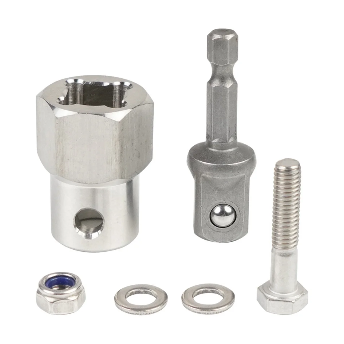 

A48M-Professional Cordless Drill Adapter Drill Bit Adapter with 1/2 Inch Socket Bit for Trailer Jack Crank Handle