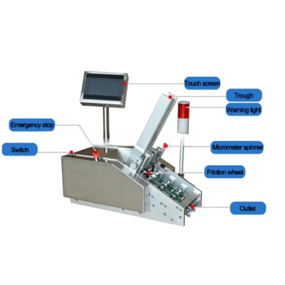 Heavy Duty Automatic Friction Feeder for Corrugated Cardboard and Heavy Paper with Precise Batch Counting Functionality