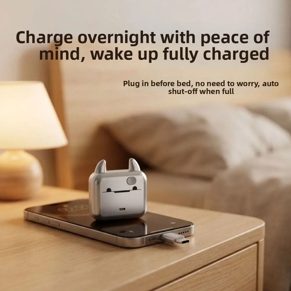 Cartoon Smart Auto Eject Charger 140W Battery Protection Automatic Power-off Charger Mobile Phone Charging Accessories