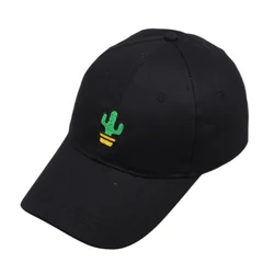 Cactus Embroidered Baseball Cap Men and Women Outdoor Sunscreen Sun Travel Casual Hat