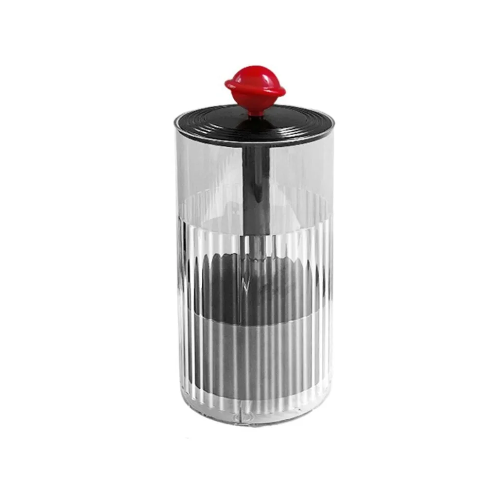 Automatic Lifting Makeup Brushes Holder Plastic with Lid Makeup Brush Organizer Dustproof Press Type