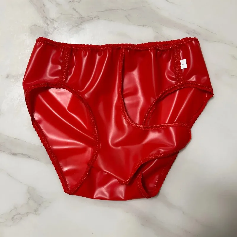 Intimo da uomo in lattice Morbido slip a T aderenti in lattice impermeabile Lingerie da uomo