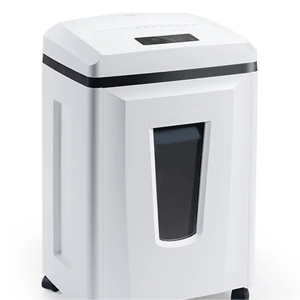 Heavy Duty Industrial Paper Shredder Manual Cut Into Small Cubes 1x6mm For Shredding Card For Bank Office Use With 23L Trash Bin