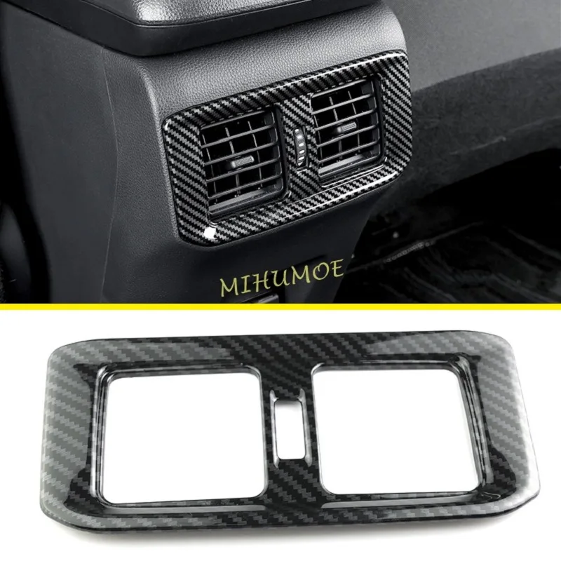 

ABS Carbon Fiber Center Console Air Vent Cover Trim For Toyota RAV4 Suzuki Across 2020-2022 2023 2024 Car Interior Decoration