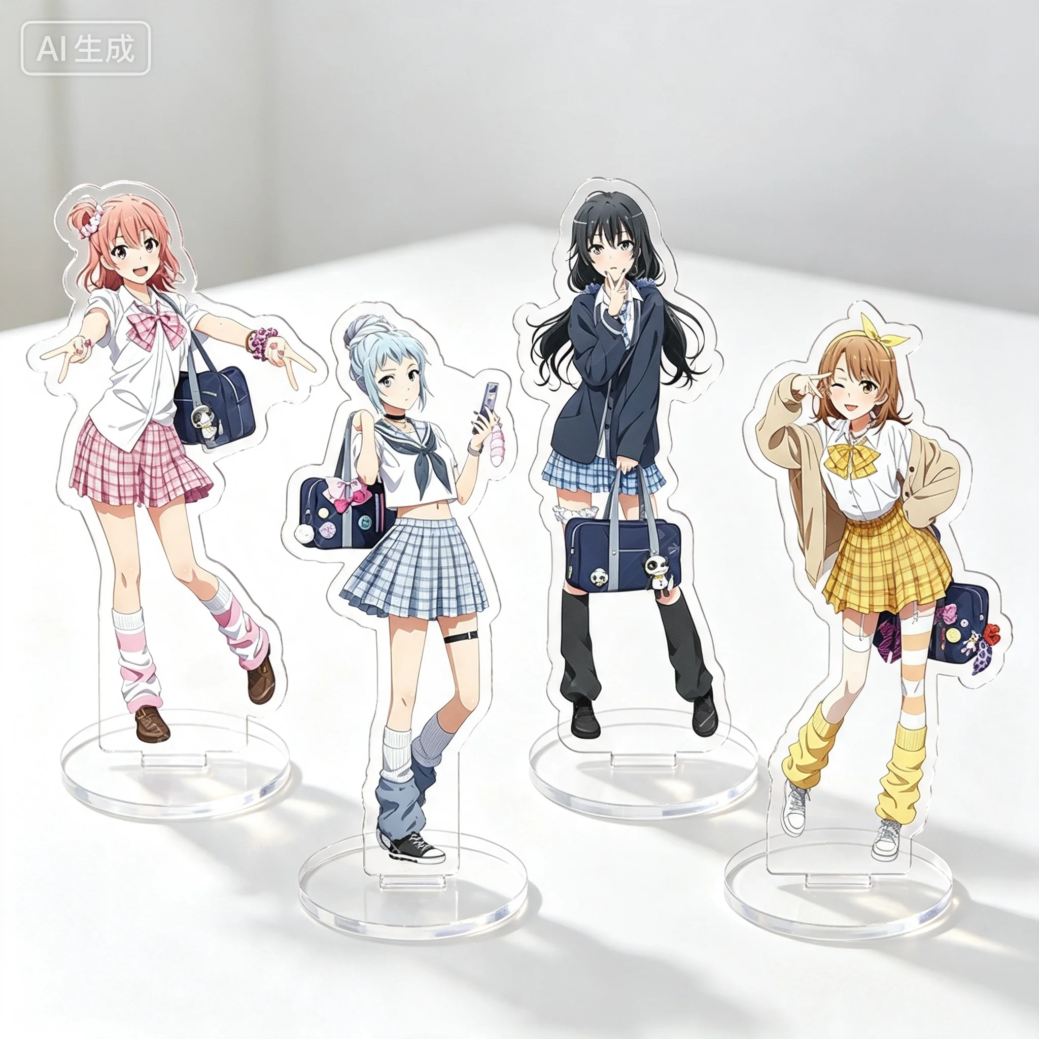 Anime My Youth Romantic Comedy Is Wrong, as I Expected Heisei Hot Girls Ver Saki Kawasaki Acrylic Stand Model Plate Keychains