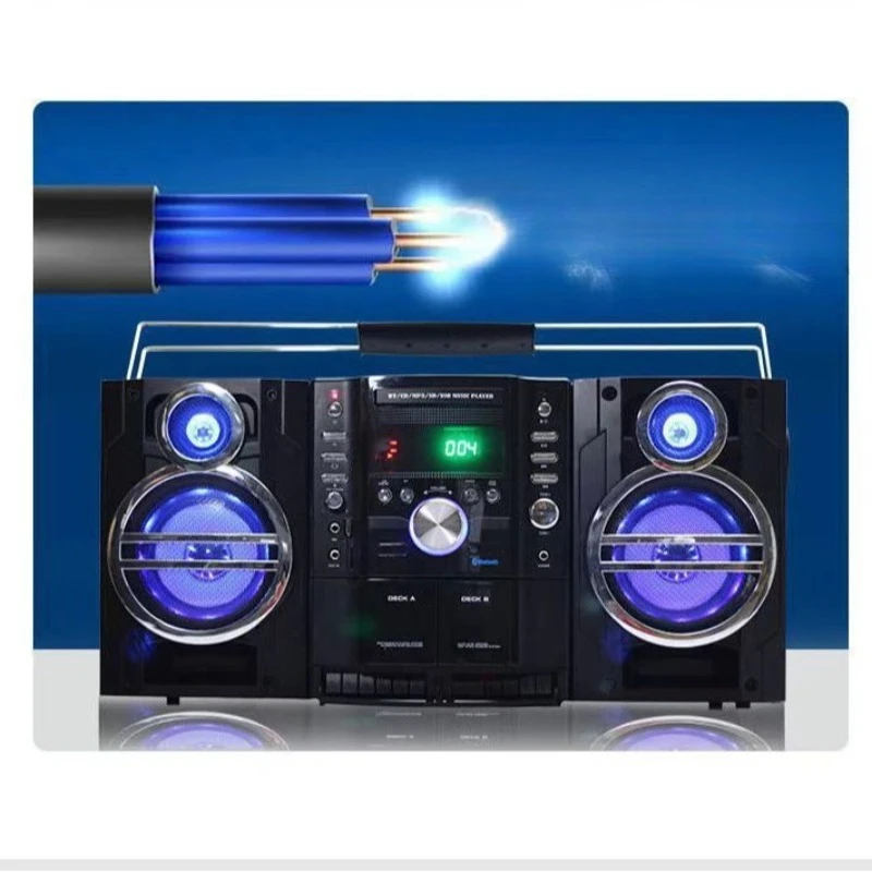 

Recorder radio all-in-one Fm tape usb bluetooth cd karaoke player