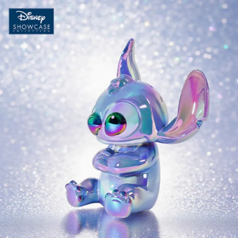 Disney Original Garage Kit Lilo & Stitch Stitch Electroplated Piggy Bank อะนิเมะ Action Figures ของเล่นสําหรับของขวัญเด็กชุดเครื่องประดับ