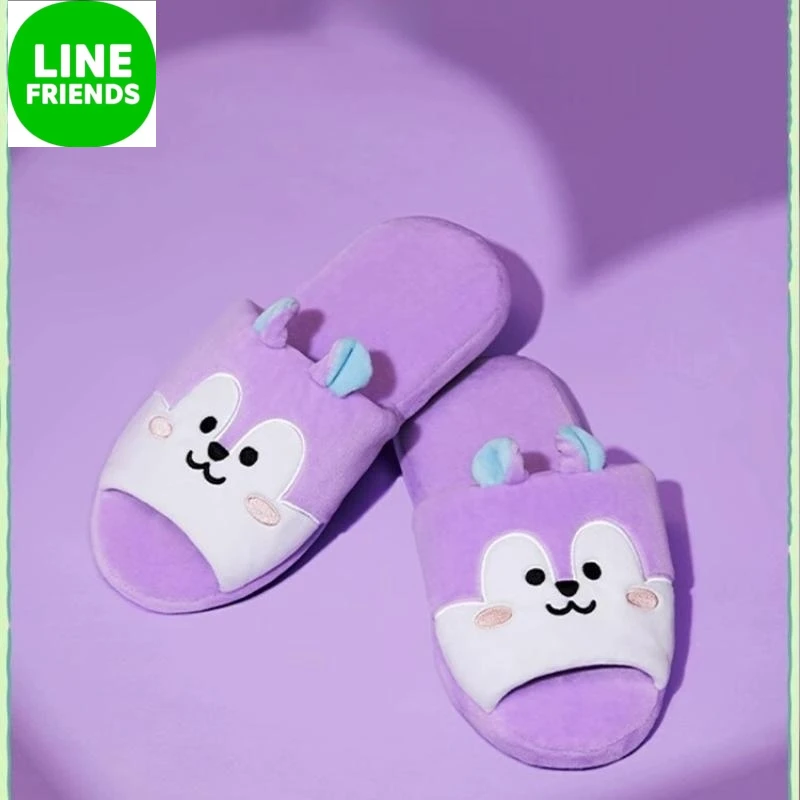 Line Friends Mang Series Kawaii Slippers Anime Casual Shoes Cartoon Indoor Shoes Cute Idol Peripherals Souvenir Gifts