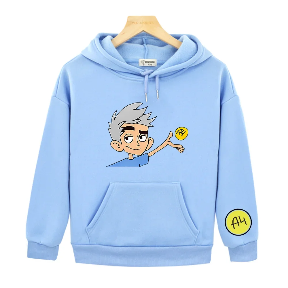 Merch A4 Lamb Hoodies Long Sleeve AutumnComfortable Sweatshirt Vlad A4 Boys and Girls Cartoon Pullovers Casual Children Clothing