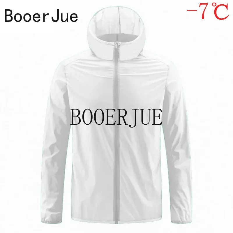 Breathable Ice Silk Hooded Quick Dry Jacket Outdoor Anti-ultraviolet Skin Coat Summer Men's Sun Protection Clothing Lightweight