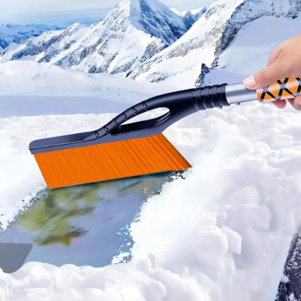 New Upgraded Car Snow Shovel Horizontal Design Snow Scraping Deicing Shovel Multifunctional Tool Frost God Ice Removal Shovel