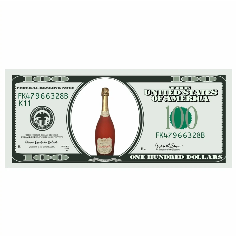 

Custom Logo VIP Glorifier Display LED 100 Dollar Bill Bottle Presenter for Night Club Lounge Party