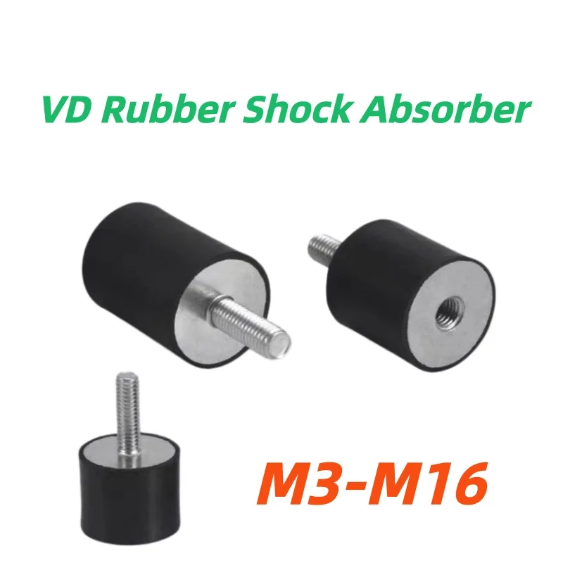 1PCS VD-Type Anti Vibration Rubber Mount M3-M16 Male Female Thread Rubber Shock Absorber Damper Crash Pad