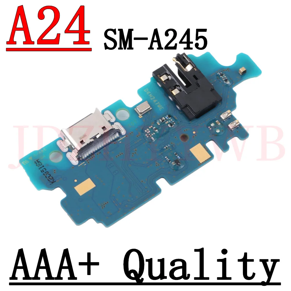 Charging Port Board For Samsung Galaxy A24 4G SM-A245F A245F/DS USB Charge Jack Dock Connector Motherboard Main Flex Cable