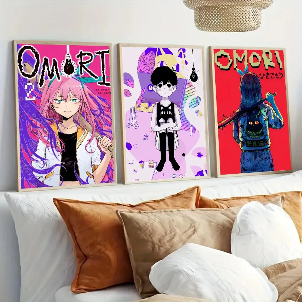 O-Omori Video Game Poster Modern Home Living Bedroom Bar Hallway Waterproof Wall Art Aesthetic Decor