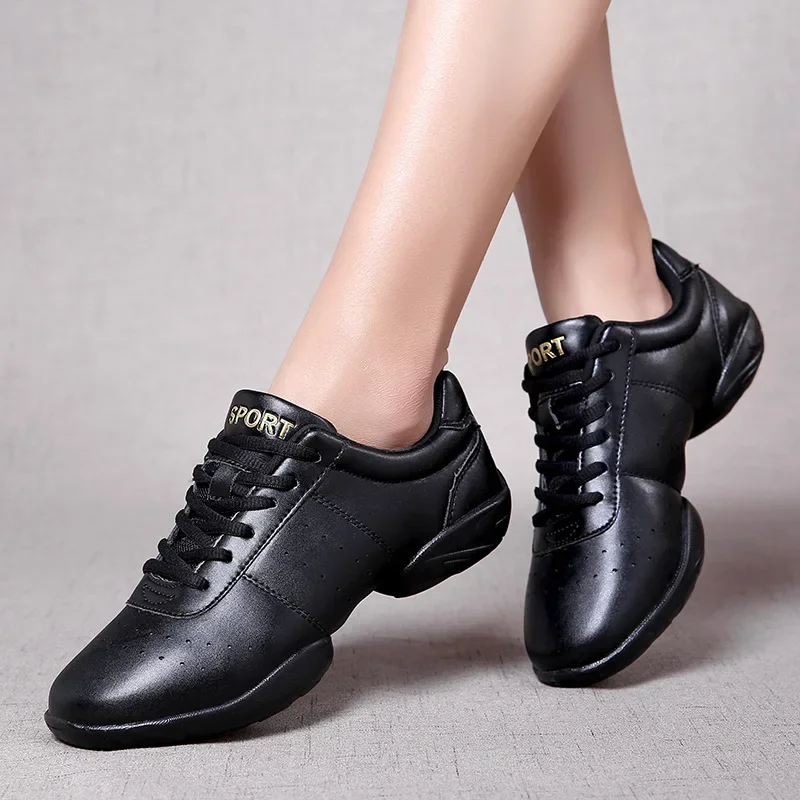 Dance Shoes Woman Ladies Modern Soft Outsole Jazz Sneakers Aerobics Breathable Lightweight Female Dancing Fitness Sport 2024