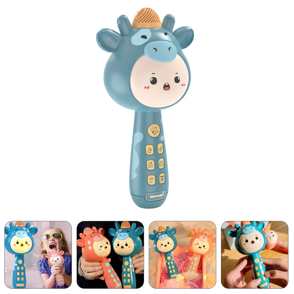 مجموعة واحدة من ميكروفون لاسلكي للأطفال، لعبة الموسيقى الإبداعية، ميكروفون أطفال بألوان زاهية لتغني متعة الكاريوكي #4