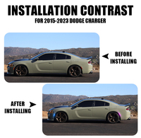 LED Side Marker Lights Fender Indicator Smoked Lens Front Rear Bumper Lights For Dodge Charger 2015 -2023