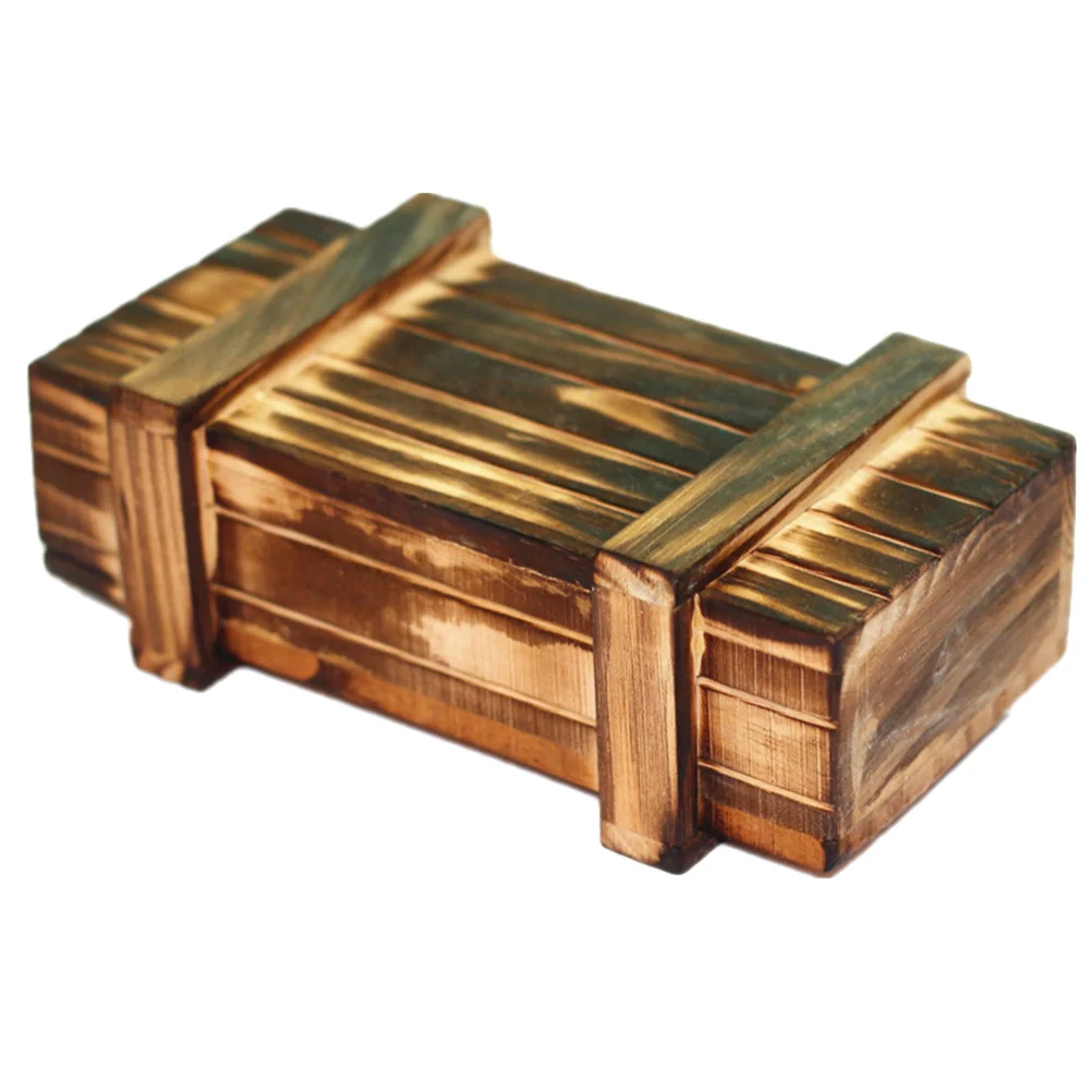 Kongming Lock Scatola di legno Rompicapo Gioco per bambini Regalo educativo per adulti Piccola scatola puzzle Sfida di apertura in legno