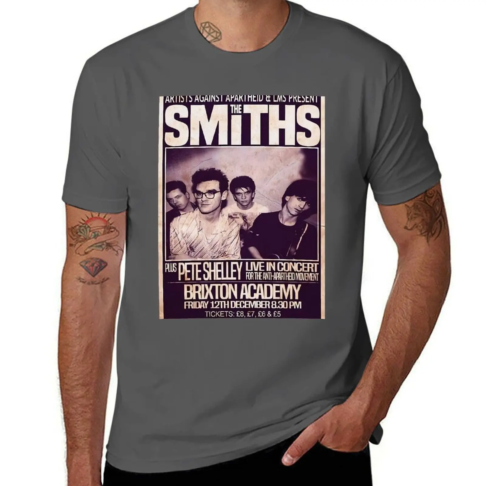 Final The The Smiths 1986 Concert T-Shirt Streetwear Print Tee Shirt