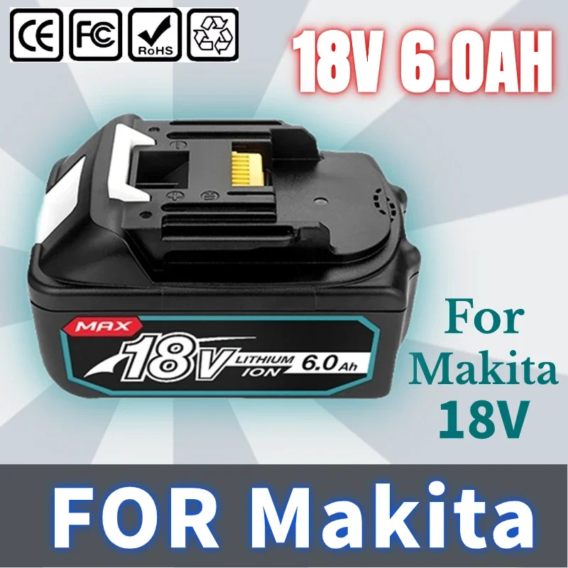 

2024 Upgrade with Charger BL1860 Rechargeable Battery 18V 8000mAh Li-ion for Makita 18v Battery 8Ah BL1850 BL1880 BL1860B LXT400