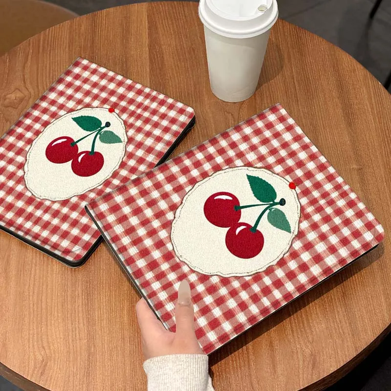 

Cartoon Cherry Bow Pattern For iPad Pro Air Mini 1 2 3 4 5 6 7 7th 8th 9th 10th 11th 10.2 9.7 10.5 10.9 11 12.9 Tablet Case