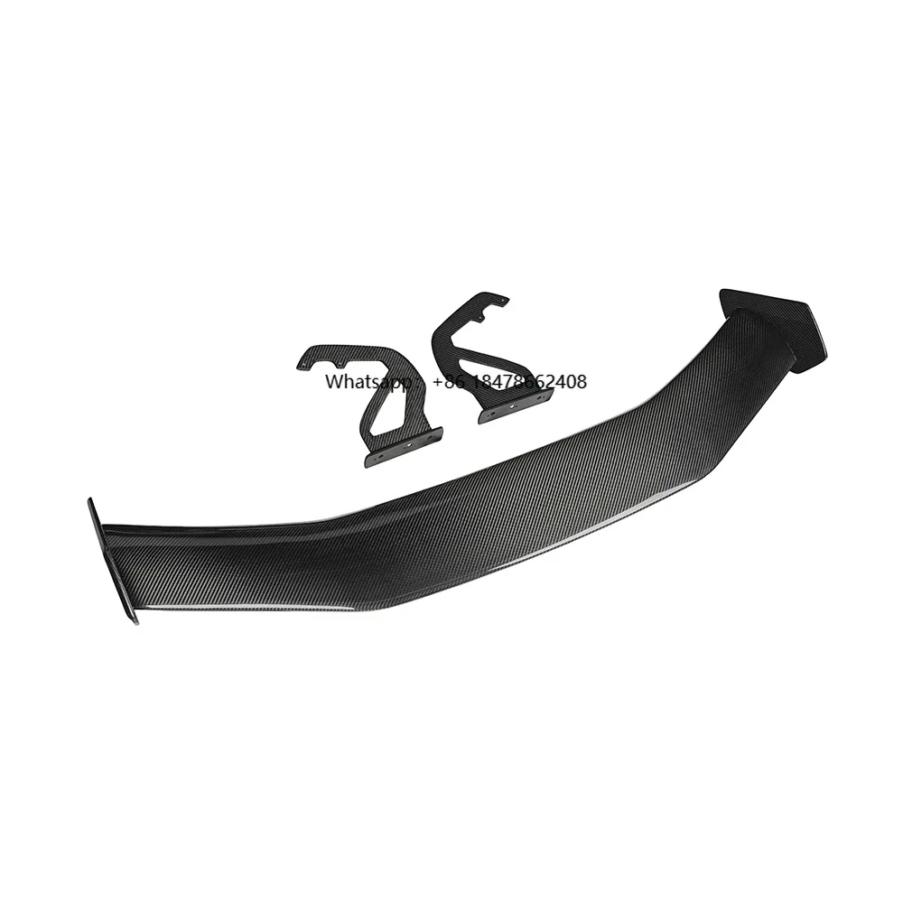 KM Carbon Fiber Rear Spoiler Wing for Cayman Boxster 718 982 981 GT4RS Style Upgrade Trunk Spoiler 2012-Up Ducktail