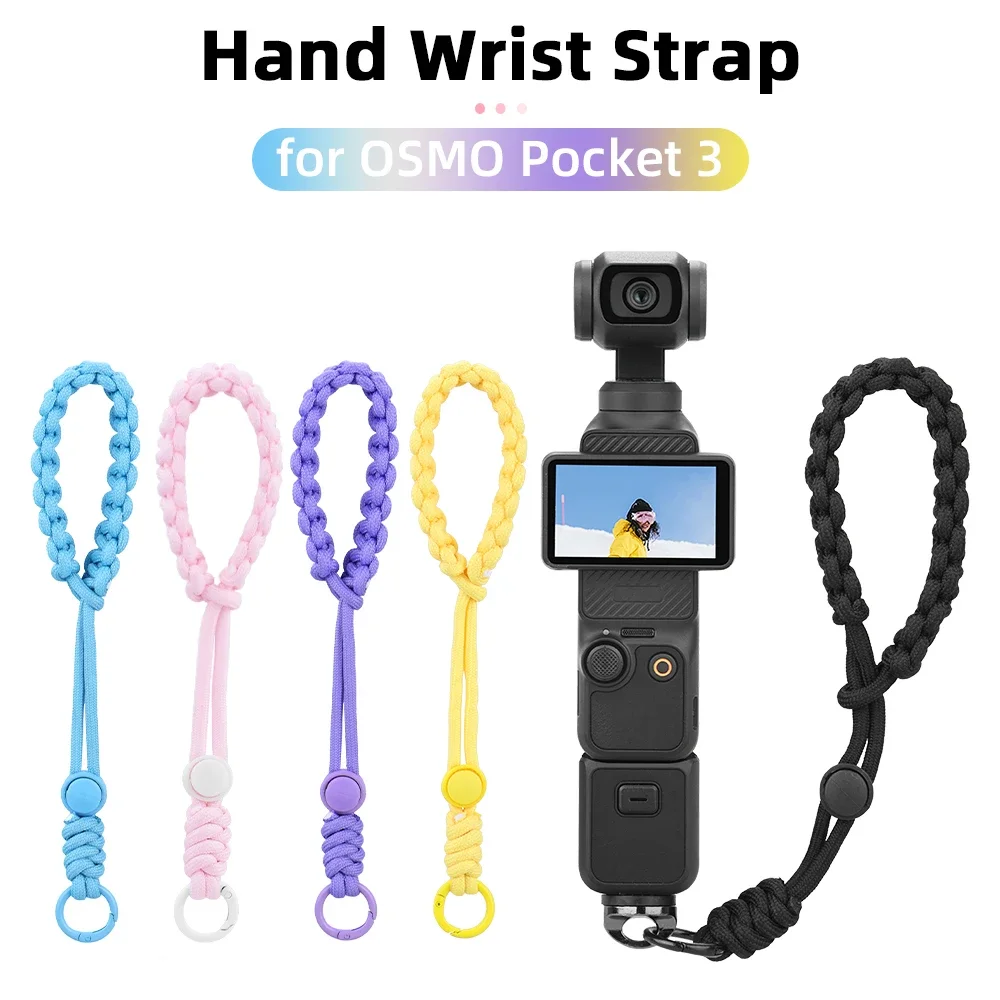 

Wrist Strap Lanyard for DJI OSMO Pocket 3 Adjustable Colorful With 1/4 Inch Screw for Insta360/GoPro Wrist Strap Accessories