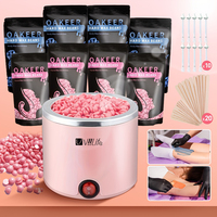 Viilife Hair Removal Wax Melting Machine Wax Heater Depilation Paraffin Warmer 8 Packs of Wax Beans Nose Hair Wands Set
