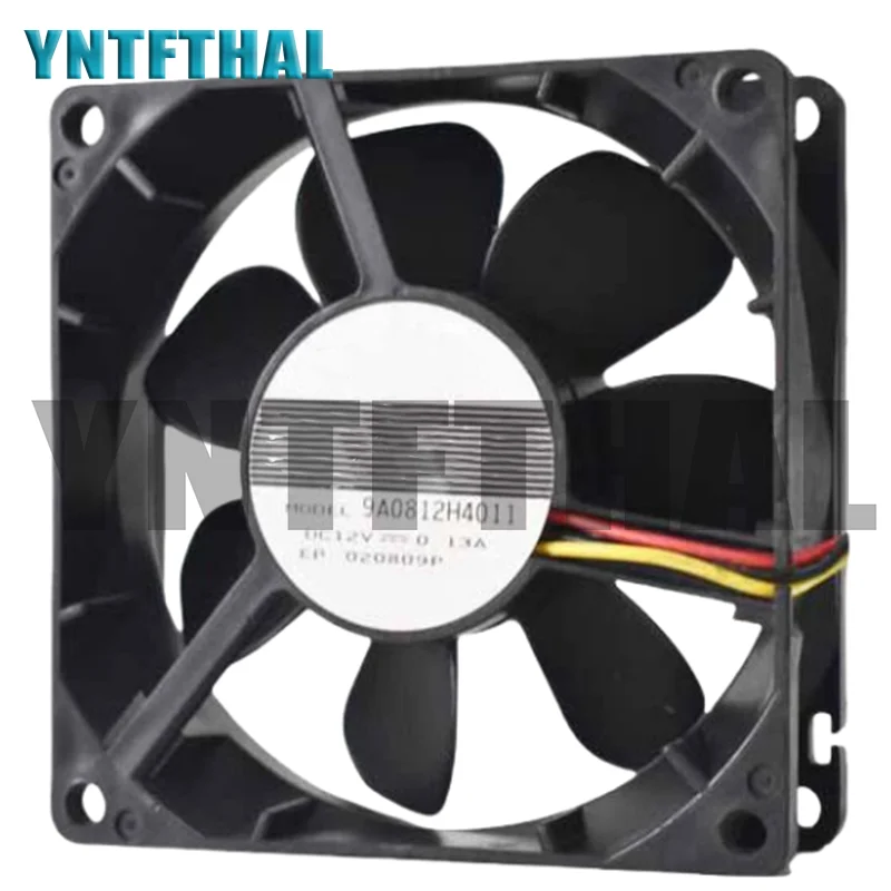 9A0812H401 0.13A DC 12V 8025 8CM 80*80*25MM Cooler 3 Pins Double Ball Bearing Cooling Fan