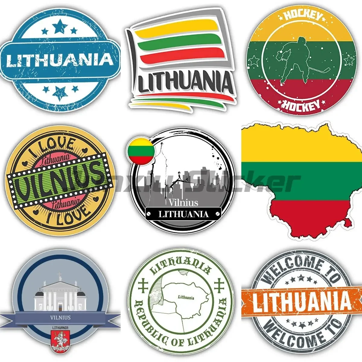 Lithuania Flag Deca… - image