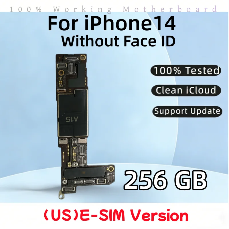 Placa lógica testada para iphone 14 placa-mãe com identificação