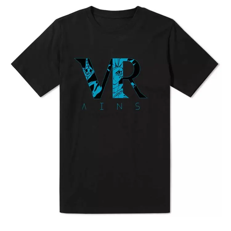 2026 new Neutral black crew-neck cotton T-shirt with tropical palm pattern and loose-fitting, casual style