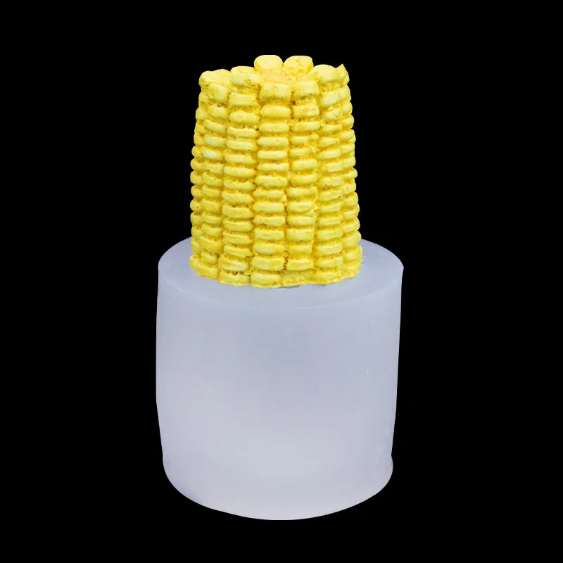 3D Simulation Half Modeling Silicone Mold Sweet Corn Candle Aromatherapy Gypsum Mousse Creative Cake Decoration Mould