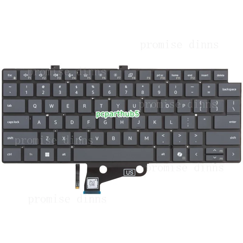

M FOR Dell Pro 13 Plus PB13250 PB13255 P194G P195G Laptop Keyboard US Backlit